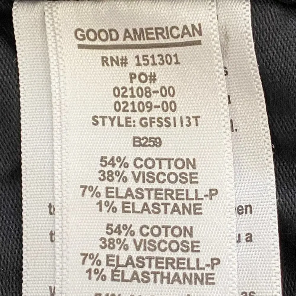 NEW Good American Good Legs Velvet Stripe Size 24 - Picture 12 of 15
